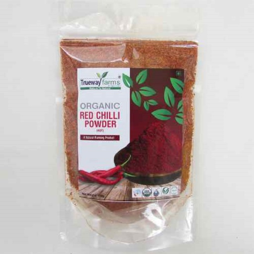 RED CHILLI POWDER (HOT), 100% ORGANIC, 100% NATURAL